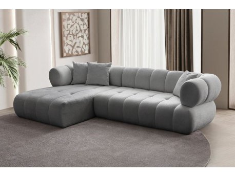 Atelier del Sofa Ugaona garnitura Petra Left Grey