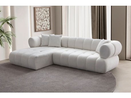 Atelier del Sofa Ugaona garnitura Petra Left White