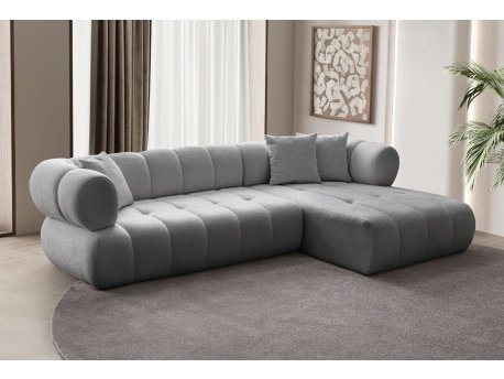 Atelier del Sofa Ugaona garnitura Petra Right Grey