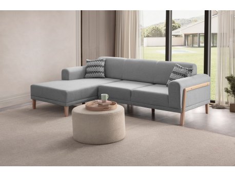 Atelier del Sofa Ugaona garnitura Latte Relax Left Grey
