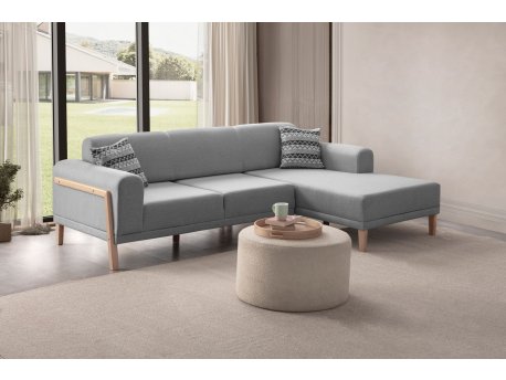 Atelier del Sofa Ugaona garnitura Latte Relax Right Grey