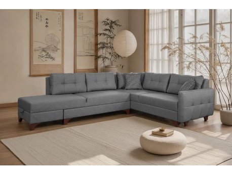 Atelier del Sofa Ugaona garnitura C Loft Left Grey