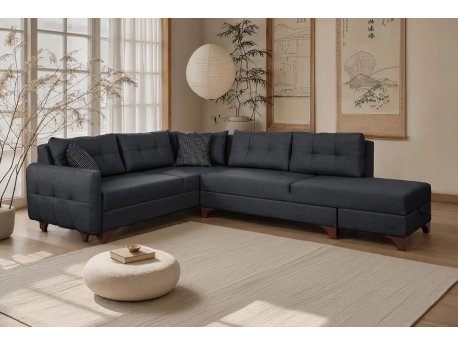 Atelier del Sofa Ugaona garnitura C Loft Right Anthracite