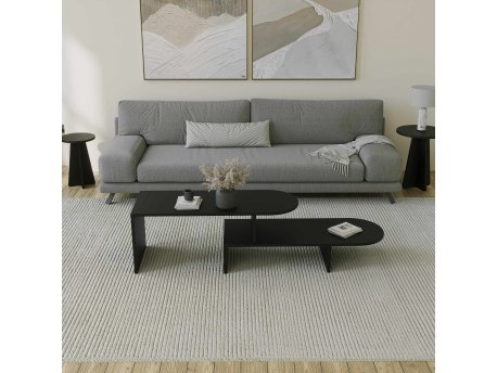 HANAH HOME Set stočića za kafu Puzzle Black