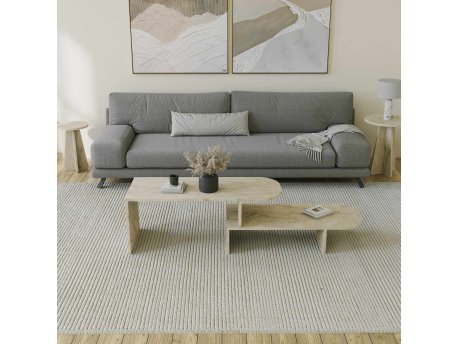 HANAH HOME Set stočića za kafu Puzzle Travertine