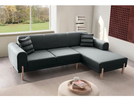 Atelier del Sofa Ugaona garnitura Mocha Relax Right Anthracite