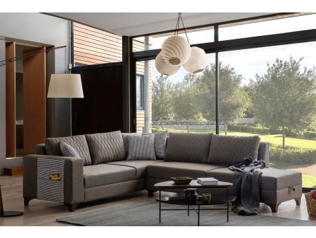 Atelier del Sofa Ugaona garnitura Loft Brown