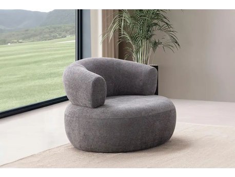 Atelier del Sofa Fotelja Roma Dark Grey