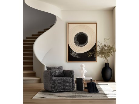 Atelier del Sofa Fotelja Nora Black White