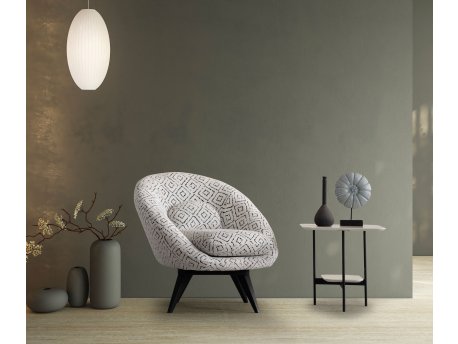 Atelier del Sofa Fotelja Caprice White Black