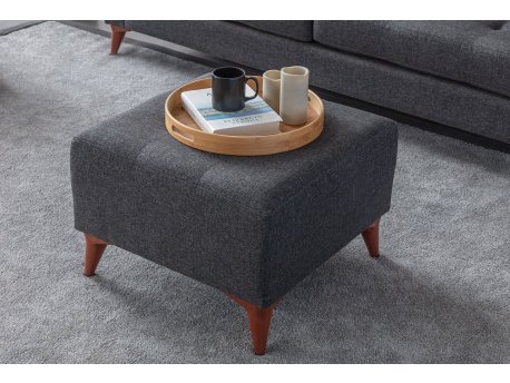 Atelier del Sofa Tabure Kraft Anthracite