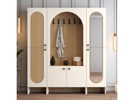 HANAH HOME Višenamenski ormar Palermo Klm Cream Hrast