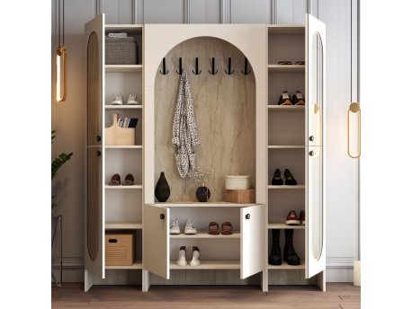 HANAH HOME Višenamenski ormar Palermo Klm Cream Travertine