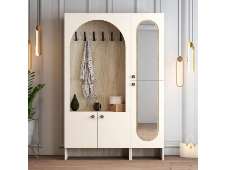 HANAH HOME Višenamenski ormar Palermo Km Cream Travertine