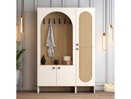 HANAH HOME Višenamenski ormar Palermo Kl Cream Hrast