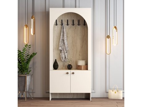 HANAH HOME Višenamenski ormar Palermo K Cream Travertine