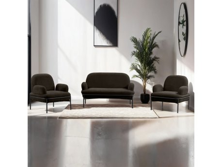 Atelier del Sofa Dvosed i 2 fotelje Aster Anthracite