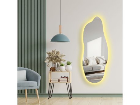 HANAH HOME Dekorativno Ogledalo sa LED osvetljenjem 52135 Ledayna 001