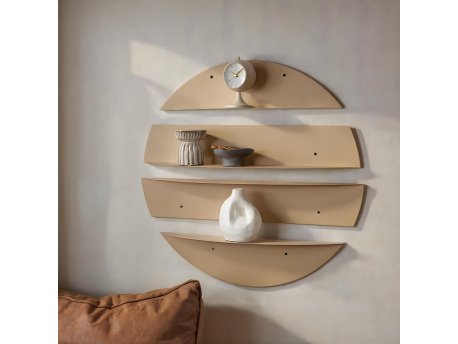 HANAH HOME Dekorativna metalna zidna polica Vlnt 118 Cp