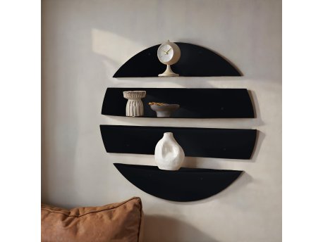 HANAH HOME Dekorativna metalna zidna polica Vlnt 118 Syh