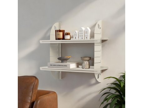 HANAH HOME Dekorativna metalna zidna polica Vlnt 126 Kr