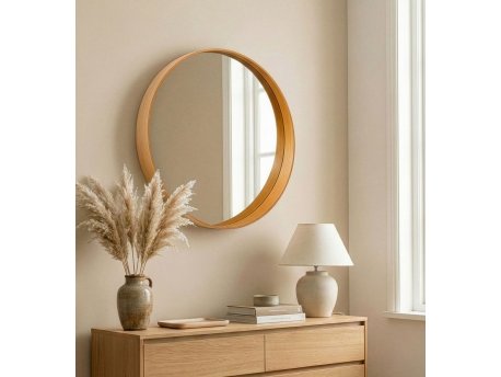 HANAH HOME Dekorativno ogledalo Bias 60 Hrast