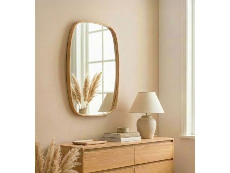 HANAH HOME Dekorativno ogledalo Cloudy 62 Hrast