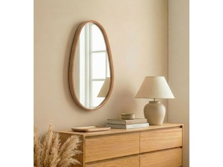 HANAH HOME Dekorativno ogledalo Pear Hrast