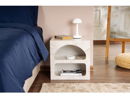 HANAH HOME Noćni stočić Lorin Travertine