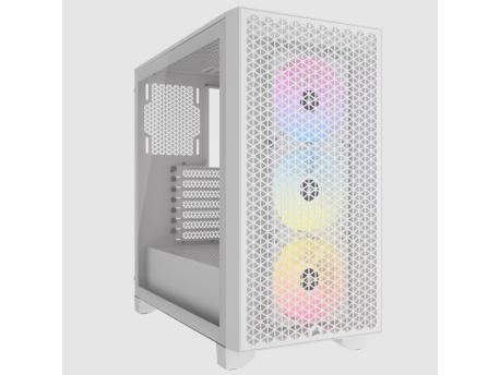 CORSAIR Kućište Corsair 3000D RGB AIRFLOW Mid-Tower White, CC-9011256-WW