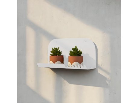 HANAH HOME Dekorativna metalna zidna polica Vlnt 127 Byz