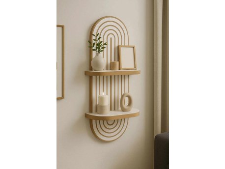 HANAH HOME Dekorativna zidna polica Artmtkwll2 White