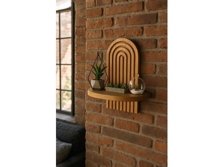 HANAH HOME Dekorativna zidna polica Artmtkwll1 Hrast