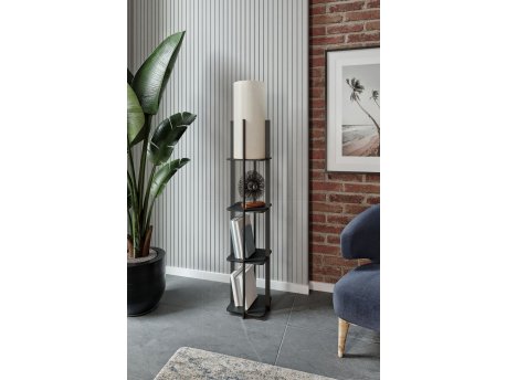 OPVIQ Podna lampa Quatro Black