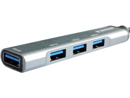 STARS SOLUTIONS USB HUB Stars Solutions 4 porta USB-C na USB 3.1 sivi