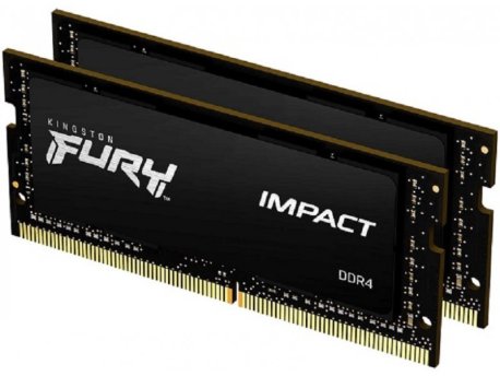 KINGSTON SODIMM DDR4 64GB (2x32GB kit) 3200MHz FURY Impact Black (KF432S20IBK2/64)