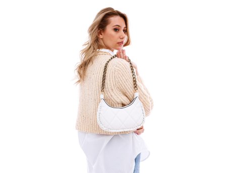 Zoozie Bags Ženska elegantna torba preko ramena 21KC22 004 White