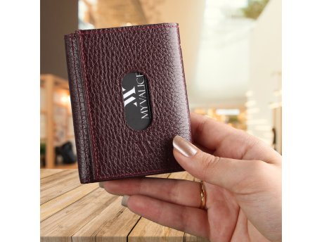 10Gtek Muški novčanik u bordo boji 4502