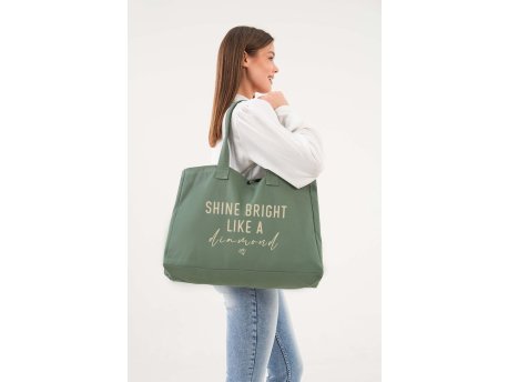 Zoozie Bags Ženska zelena torba od platna 2299