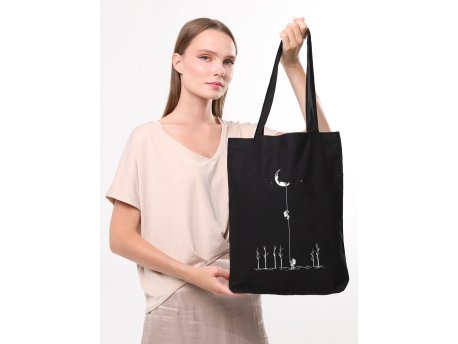 Zoozie Bags Ženska pamučna torba crna 1460