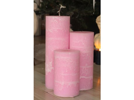 WALLXPERT Set sveća (3 komada) Dev Sutun Pink