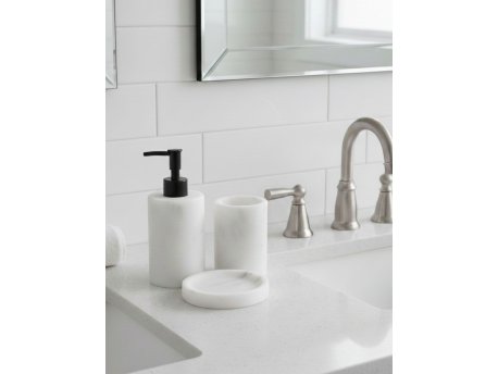 WALLXPERT Kupatilo set (3 dela) Flora White Black