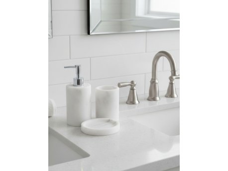 WALLXPERT Kupatilo set (3 dela) Flora White Silver