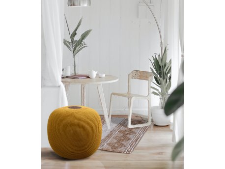 WALLXPERT Tabure Fluffy Yellow