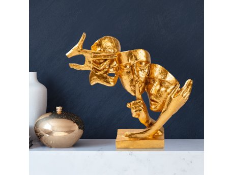 WALLXPERT Decorative Object zlatna figura 034