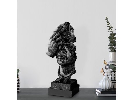 WALLXPERT Decorative Object crna figura 032 C