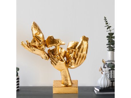 WALLXPERT Decorative Object figura zlatna boja 033