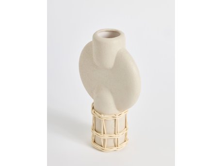 WALLXPERT Dekorativna keramička vaza Cylinder Terracota