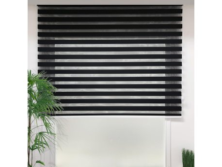 WALLXPERT Zebra zavese Lizbon Black (50 x 260)