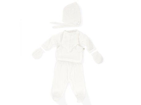 WALLXPERT Set za novorođenče (5 komada) Angel Wings Newborn Baby Set White
